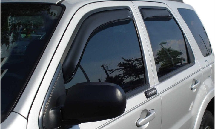 AVS 12-17 Buick Verano Ventvisor In-Channel Front & Rear Window Deflectors 4pc - Smoke - Bull Strap