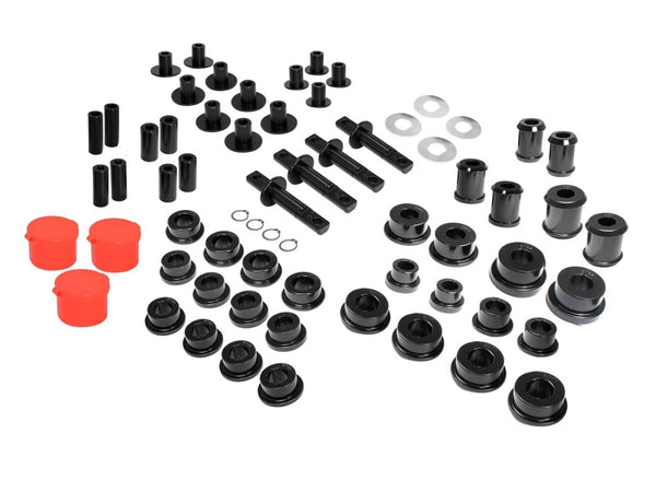 aFe Control Arm Bushing/Sleeve Set 97-13 Chevrolet Corvette C5/C6 Black - Bull Strap
