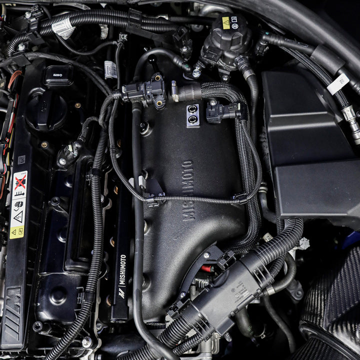 Mishimoto 2021+ BMW G80 M3/M4 Performance Intercooler - Black - Bull Strap