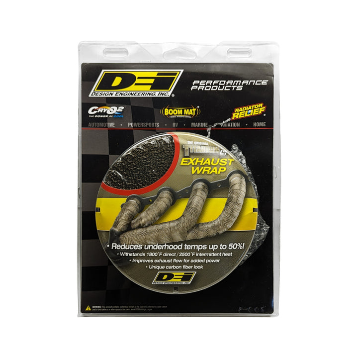 DEI Exhaust Wrap 1in x 50ft - Titanium - Bull Strap