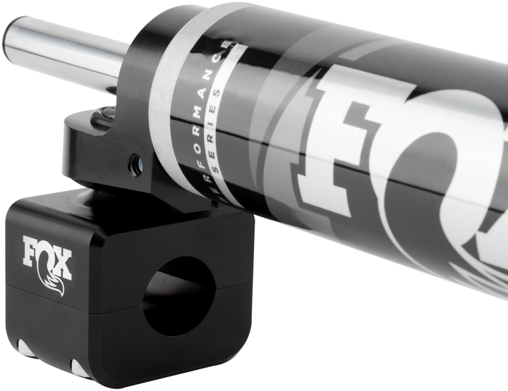 Fox 2017+ Ford Superduty 2.0 Perf Series 8.1in. TS Stabilizer Steering Damper 1-1/8 in Tie Rod - Bull Strap