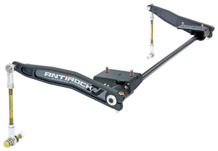 RockJock JL/JT Antirock Sway Bar Kit Front Forged Arms Steel Brackets Heavy 1in Bar - Bull Strap
