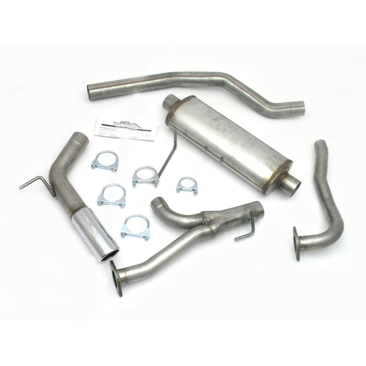 JBA 04-15 Nissan Armada 5.6L 409SS Pass Side Single Exit Cat-Back Exhaust - Bull Strap