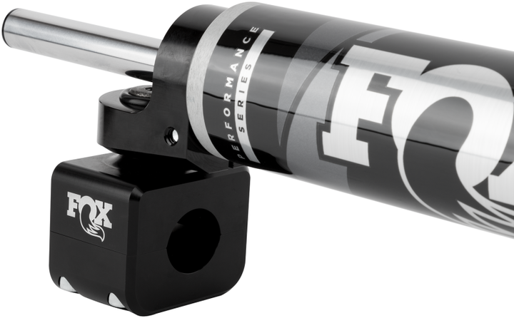 Fox 08-16 Ford Superduty 2.0 Performance Series 8.2in. TS Stabilizer Bottom Axle Mount 1 1/8in Shaft - Bull Strap