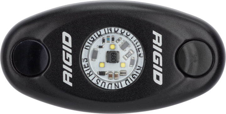 Rigid Industries A-Series Light - Black - High Strength - Red - Bull Strap