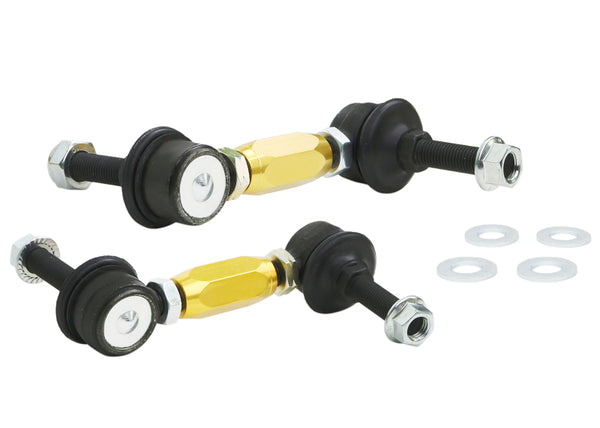Whiteline Universal Swaybar Link Kit-Heavy Duty Adjustable Ball Joint - Bull Strap