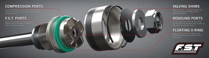 Progressive 18-24 Jeep JL / 20-24 JT STR 46 Series 2.0 Smooth Body Front Shocks (Pair) - 2.0-3.0in - Bull Strap