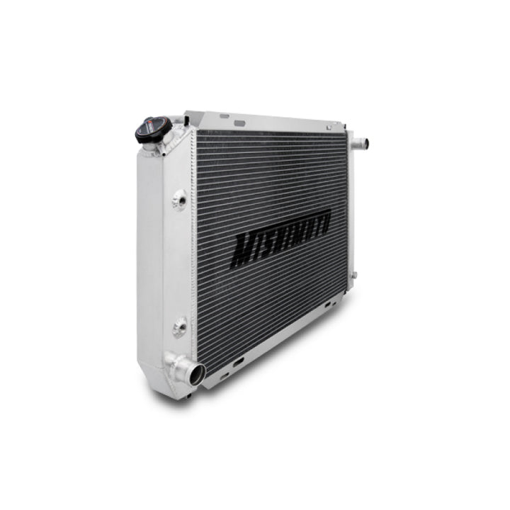 Mishimoto 79-93 Ford Mustang Manual Aluminum Radiator - Bull Strap