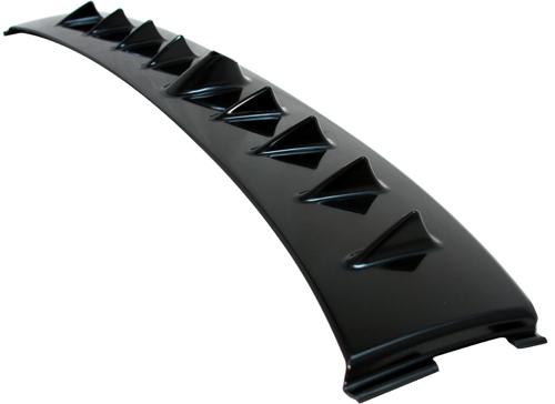 BLOX Racing 08+ Mitsubishi Lancer Vortex Generator - ABS Black - Bull Strap