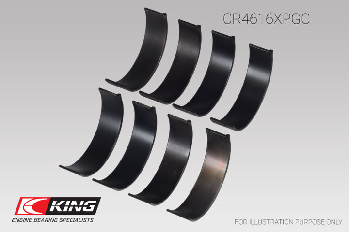 King Engine Bearings Subaru Fa20/ Toyota 4U-GSE Connecting Rod Bearing Set - Size +0.05mm - Bull Strap