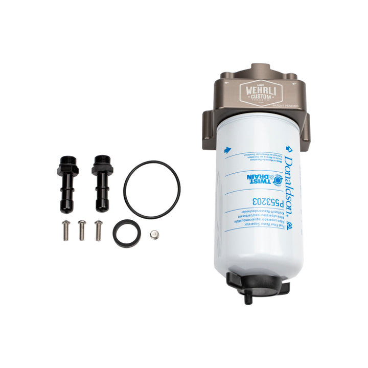 Wehrli 17-19 Duramax L5P / 20-24 L5P Duramax Long Bed Fuel Filter Housing Kit - Bull Strap