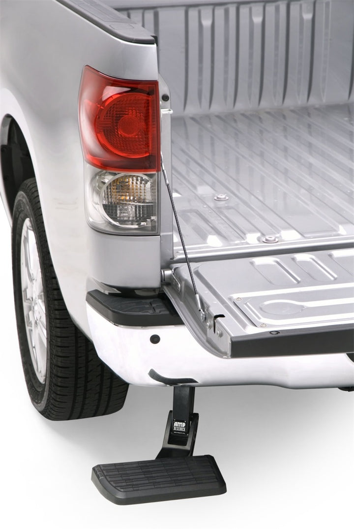 AMP Research 2014-2015 Toyota Tundra BedStep - Black - Bull Strap