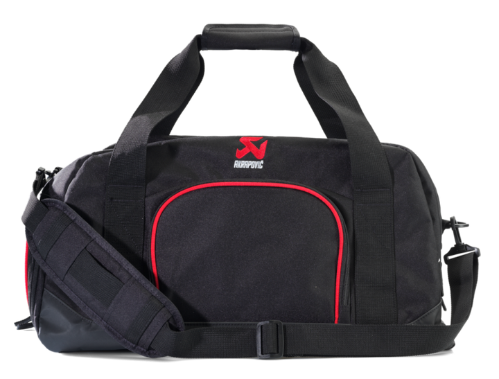 Akrapovic Duffel Bag Ogio - Black w/ Red Details - Bull Strap