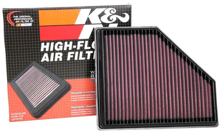 K&N 2019 BMW 330I L4-2.0L Turbo F/I/DSL Replacement Drop In Air Filter - Bull Strap