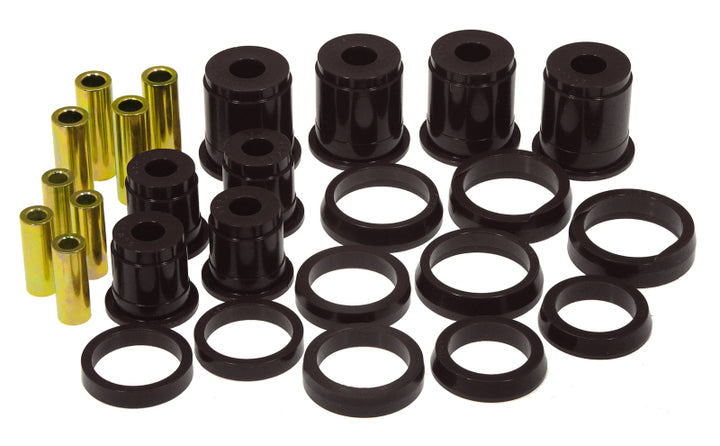 Prothane 84-99 Jeep Cherokee/Commander Front Control Arm Bushings - Black - Bull Strap