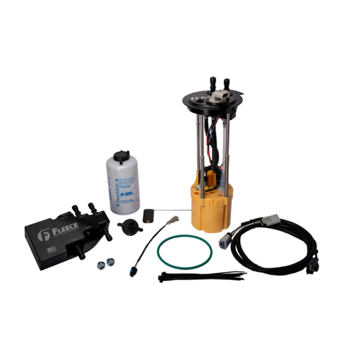 Fleece Performance 11-16 Ford Powerstroke (Short Bed) PowerFlo Lift Pump & Fuel System Upgrade Kit - Bull Strap