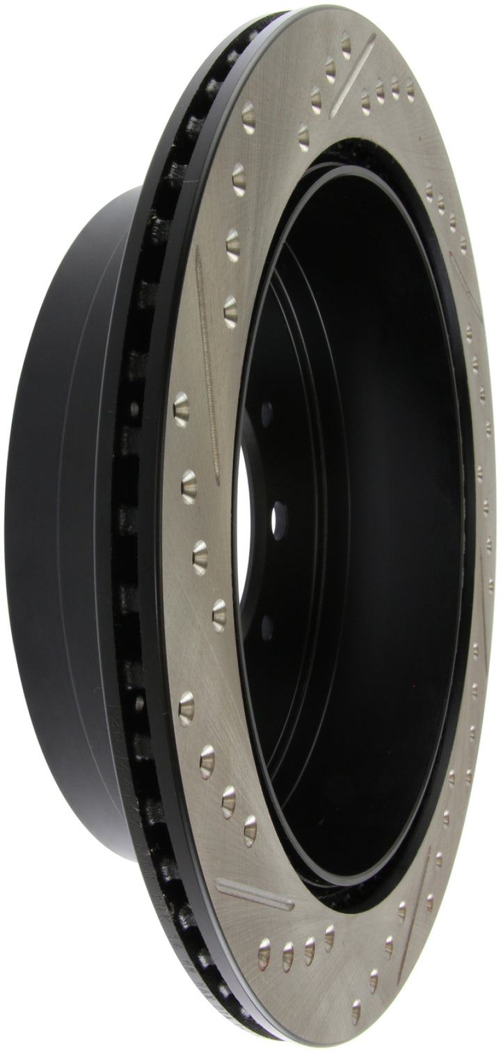StopTech Slotted & Drilled Sport Brake Rotor - Bull Strap