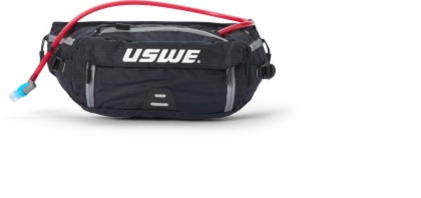 USWE Zulo Waist Pack 6L - Carbon Black - Bull Strap