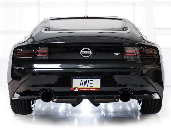 AWE 2023 Nissan Z RZ34 RWD Track Edition Catback Exhaust System w/ Diamond Black Tips - Bull Strap