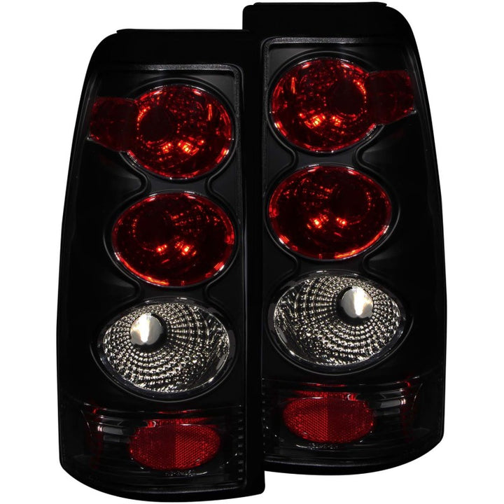 ANZO 1999-2002 Chevrolet Silverado 1500 Taillights Dark Smoke - Bull Strap
