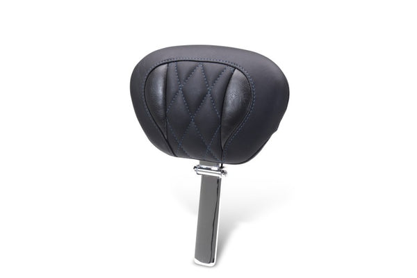 Mustang 23-25 Harley CVO Road Glide (ST) Super Touring Deluxe Diamond Driver Backrest - Bull Strap