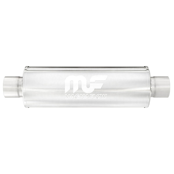MagnaFlow Muffler Mag SS 14X4X4 2X2 C/C - Bull Strap