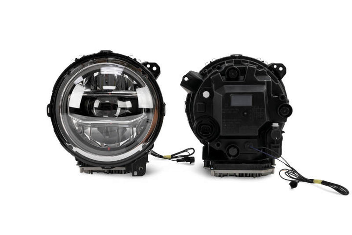 DV8 Offroad 2018+ Jeep Wrangler JL/Gladiator LED Projector Headlights - Bull Strap