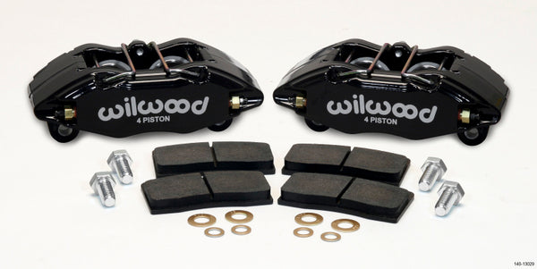 Wilwood DPHA Front Caliper & Pad Kit Black Honda / Acura w/ 262mm OE Rotor - Bull Strap