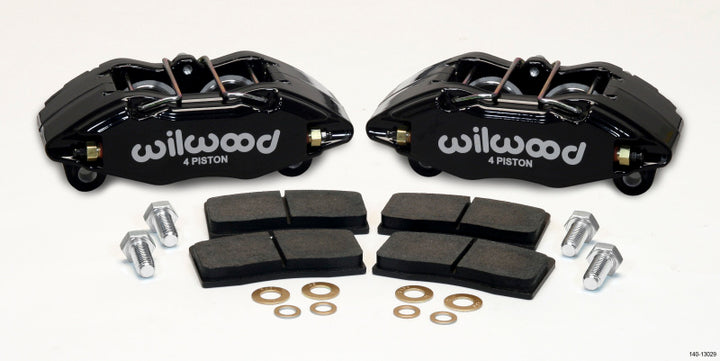 Wilwood DPHA Front Caliper & Pad Kit Black Honda / Acura w/ 262mm OE Rotor - Bull Strap