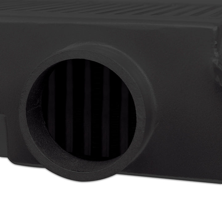 Mishimoto Subaru 08-15 WRX STi Top-Mount Intercooler Kit - Powder Coated Black & Black Hoses - Bull Strap