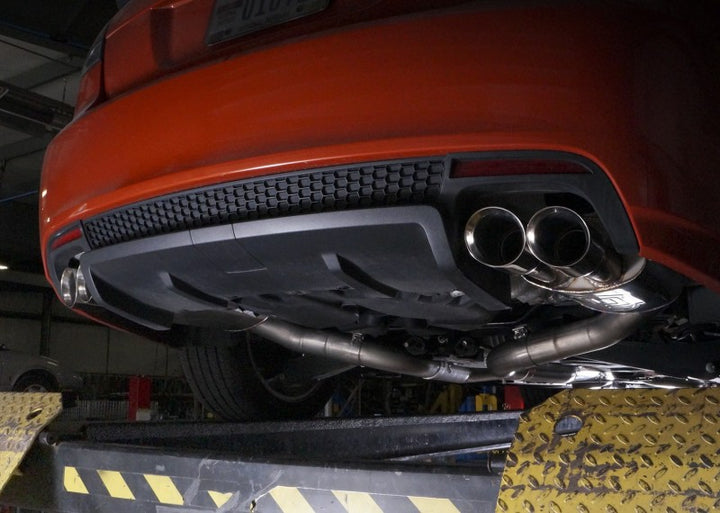 Stainless Works 2008-09 Pontiac G8 GT 3in Catback Systemt X-Pipe Turbo Chambered Muffler 3.5in Tips - Bull Strap