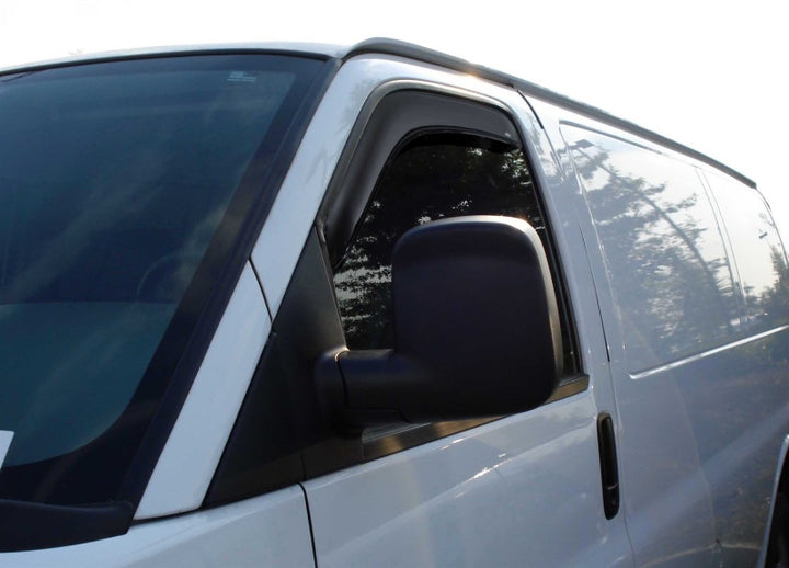 AVS 97-06 Jeep Wrangler Ventvisor In-Channel Window Deflectors 2pc - Smoke - Bull Strap