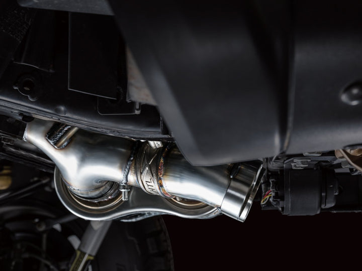 AWE 21+ Wrangler 392 Switchpath Cat-Back Exhaust- Quad BashGuards - Bull Strap