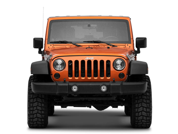 Raxiom 07-18 Jeep Wrangler JK Axial Series LED Front Turn Signals (Smoked) - Bull Strap