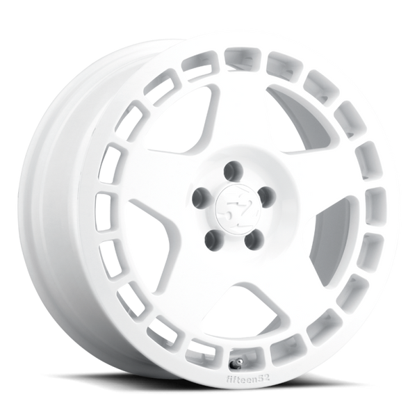 fifteen52 Turbomac 18x8.5 5x114.3 30mm ET 73.1mm Center Bore Rally White Wheel - Bull Strap