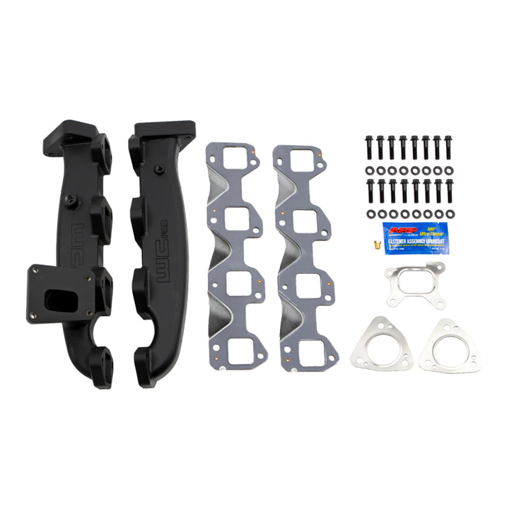 Wehrli 17-24 L5P Duramax Billet Exhaust Manifold Kit w/ Gaskets and ARP Hardware - Bull Strap