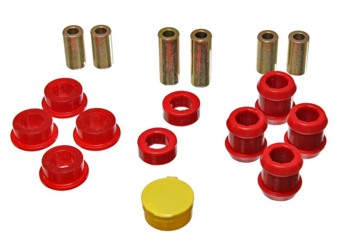 Energy Suspension 88-91 Honda Civic/CRX Red Front Control Arm Bushing Set - Bull Strap