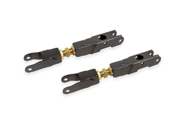BMR 16-24 Chevrolet Camaro (6th Gen) Adjustable Rear Lower Control Arm - Black Hammertone - Bull Strap