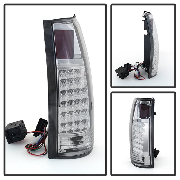 xTune Yukon Denali 99-00 LED Tail Lights Chrome ALT-JH-CCK88-LED-C - Bull Strap