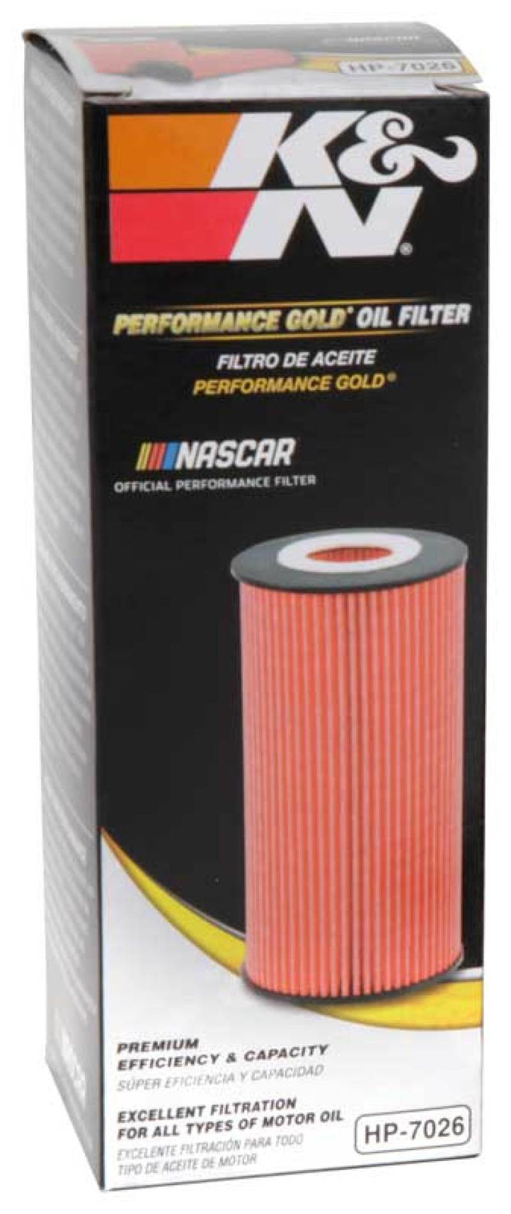 K&N Performance Oil Filter for 14-17 Dodge Durango 3.6L / 14-17 Jeep Grand Cherokee 3.6L - Bull Strap