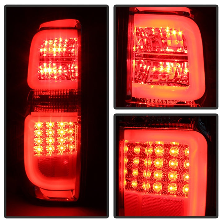 Spyder Toyota Tundra 2014-2016 Light Bar LED Tail Lights Red Smoke ALT-YD-TTU14-LED-RS - Bull Strap