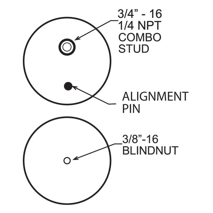 Firestone Ride-Rite Replacement Bellow 224CZ (For Kit PN 2596 / 2299 / 2597 / 2550) (W217606401) - Bull Strap