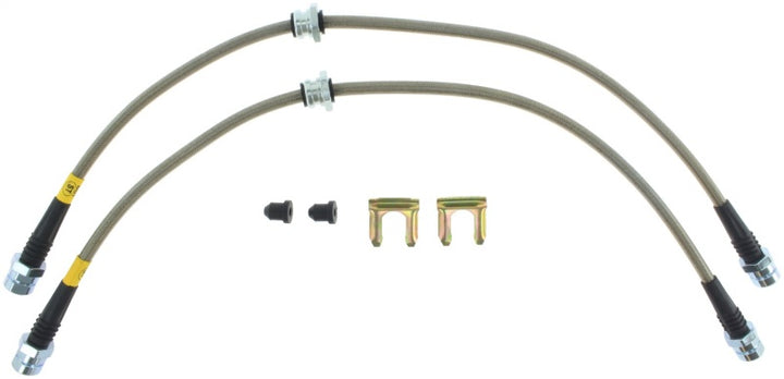 StopTech 08-12 VW Golf R32/Golf R Front Stainless Steel Brake Line Kit - Bull Strap