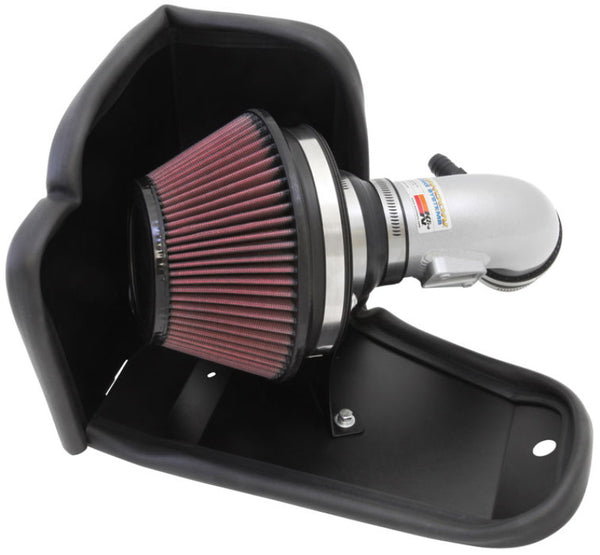 K&N 12-13 Honda Civic 1.8L L4 Silver Typhoon Intake - Bull Strap