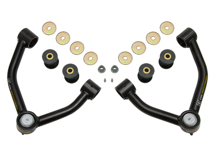 ICON 2015+ Chevrolet Colorado Tubular Upper Control Arm Delta Joint Kit - Bull Strap