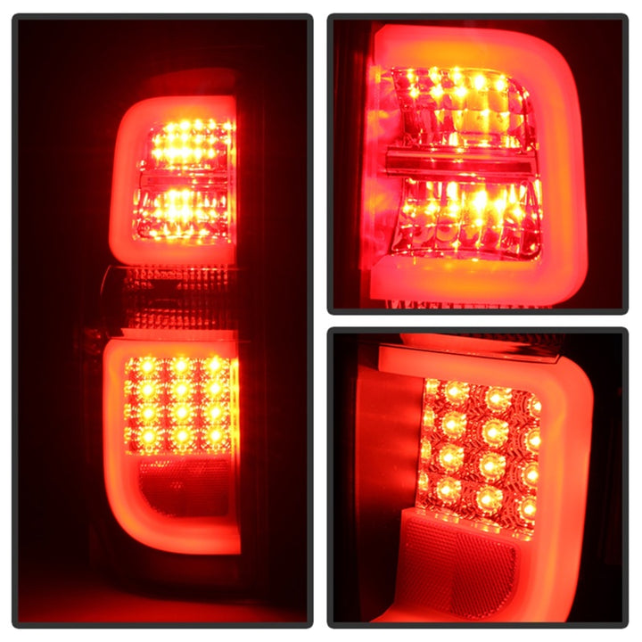Spyder Toyota Tundra 2014-2016 Light Bar LED Tail Lights Black ALT-YD-TTU14-LED-BK - Bull Strap
