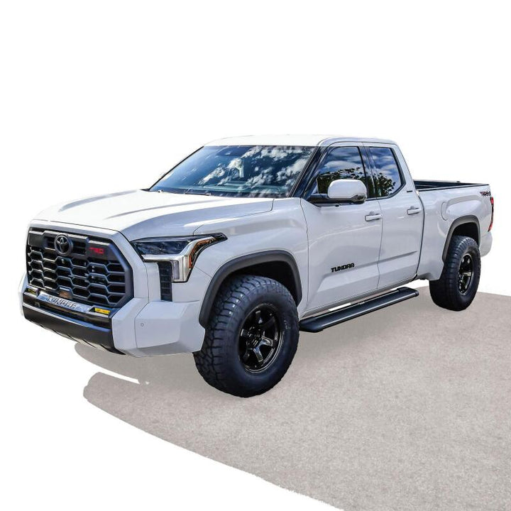 Westin Sure-Grip Aluminum Running Boards 79 in - Black - Bull Strap
