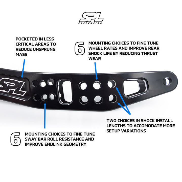 SPL Parts 2013+ Subaru BRZ/Toyota 86 / 2015+ Subaru WRX/STI Rear Lower Camber Arms - Bull Strap