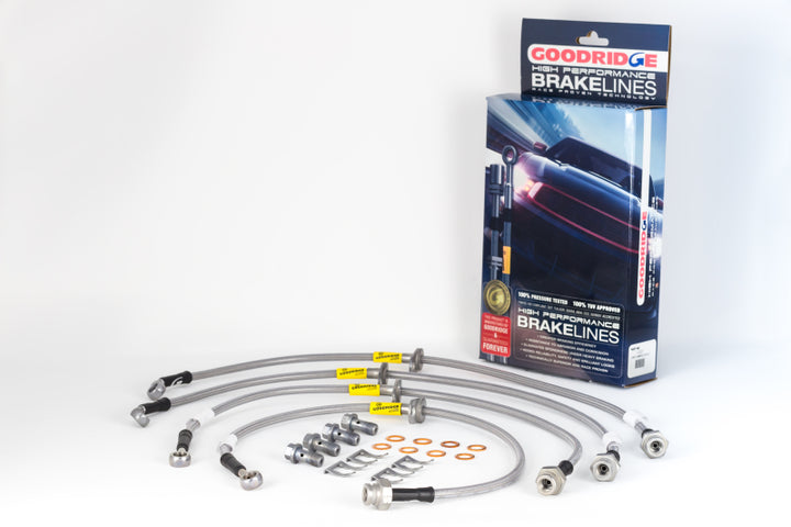 Goodridge 12-15 Chevrolet Camaro (ZL1 Only) Stainless Steel Brake Line Kit - Bull Strap