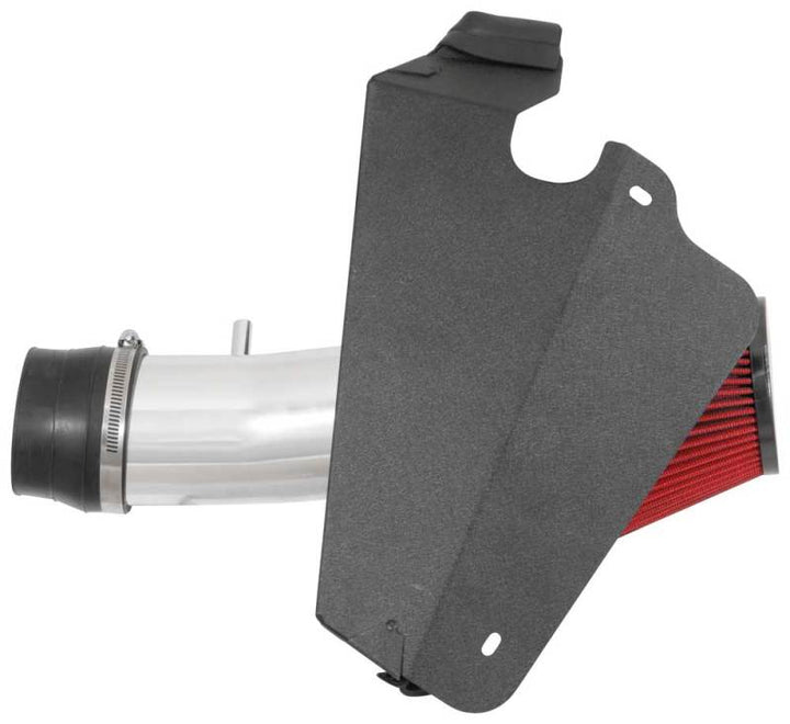 Spectre 09-17 Nissan Maxima V6-3.5L F/I Air Intake Kit - Polished w/Red Filter - Bull Strap